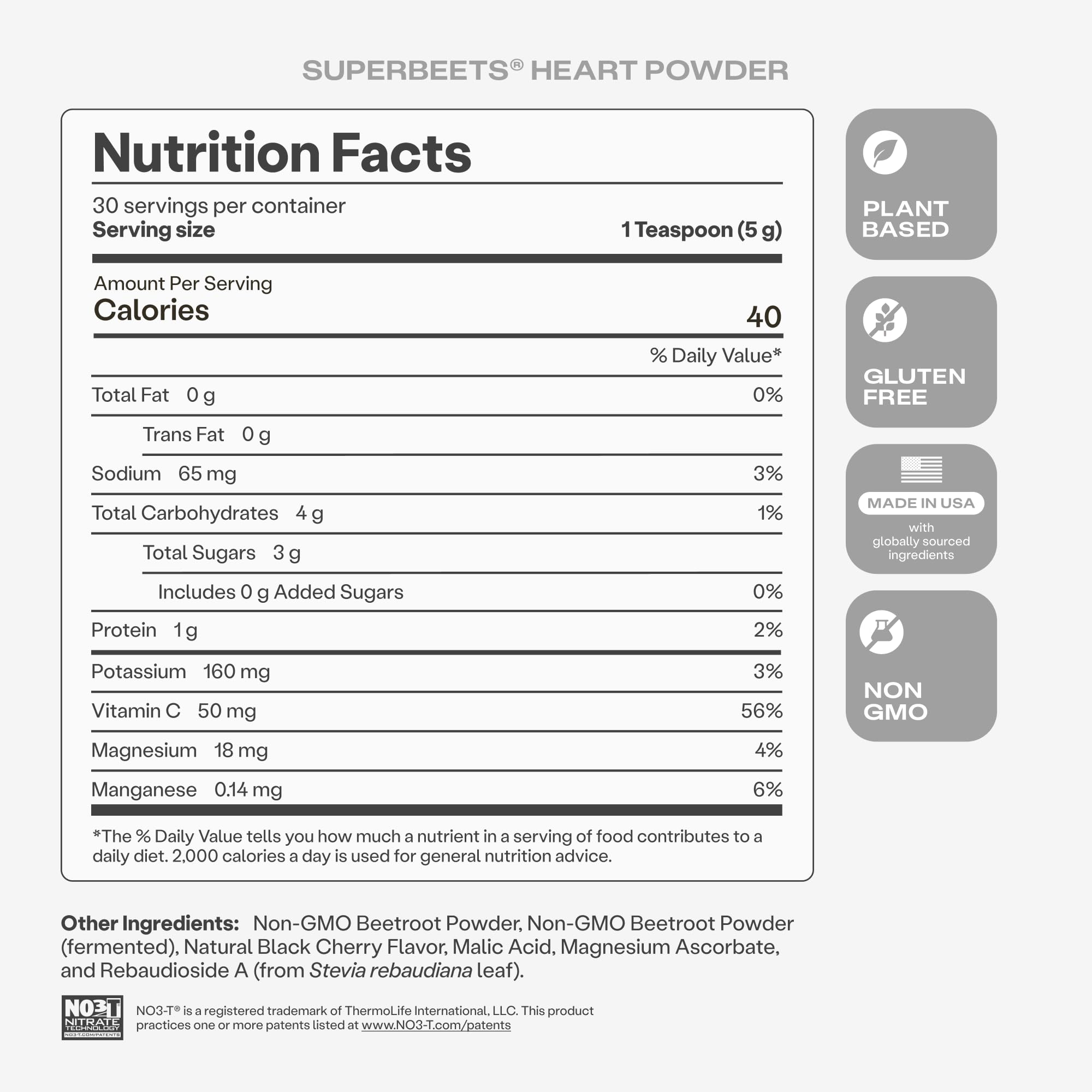 HumanN remolachas frescas usadas como ingrediente principal del producto