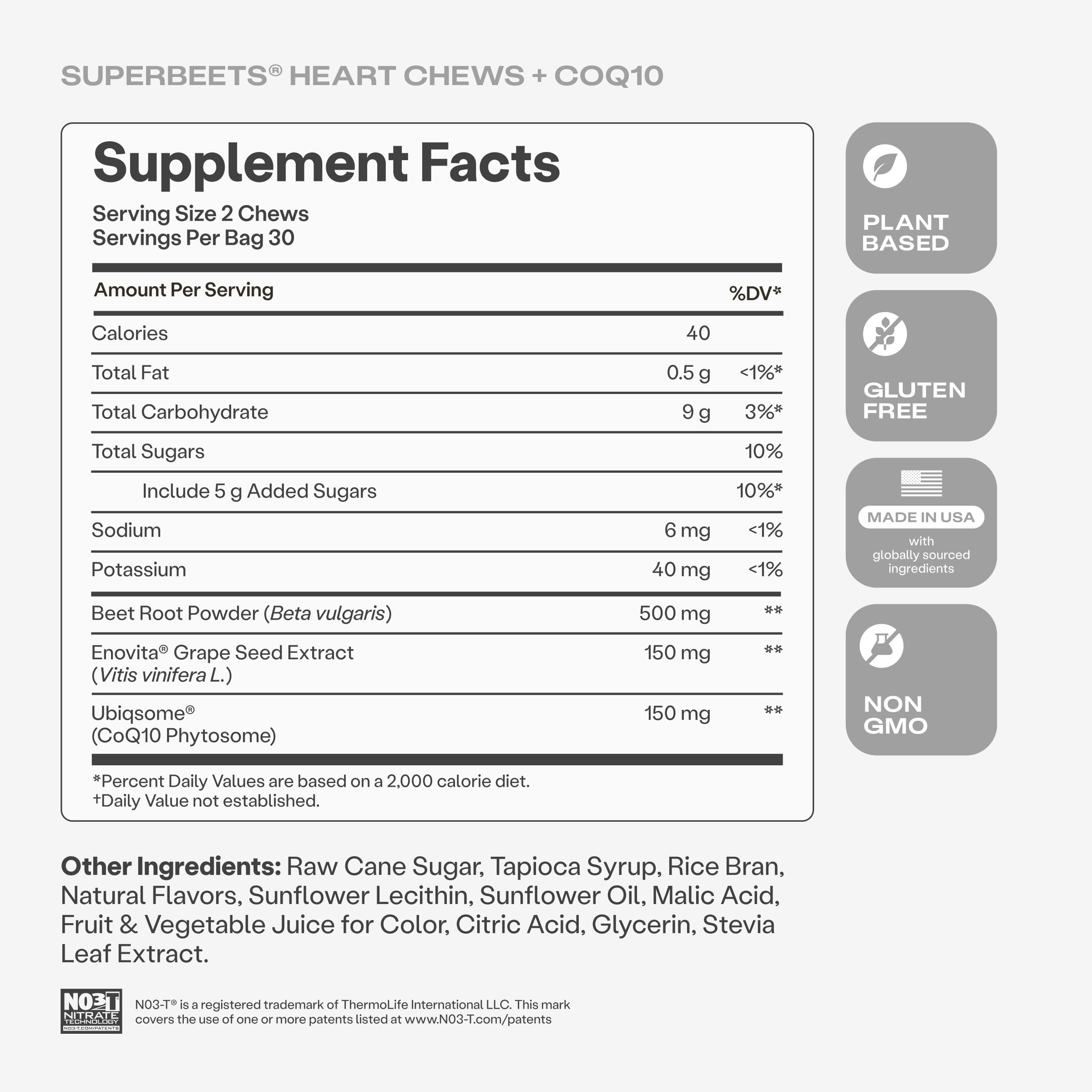 HumanN SuperBeets composición con frutas açaí ilustrando el sabor natural