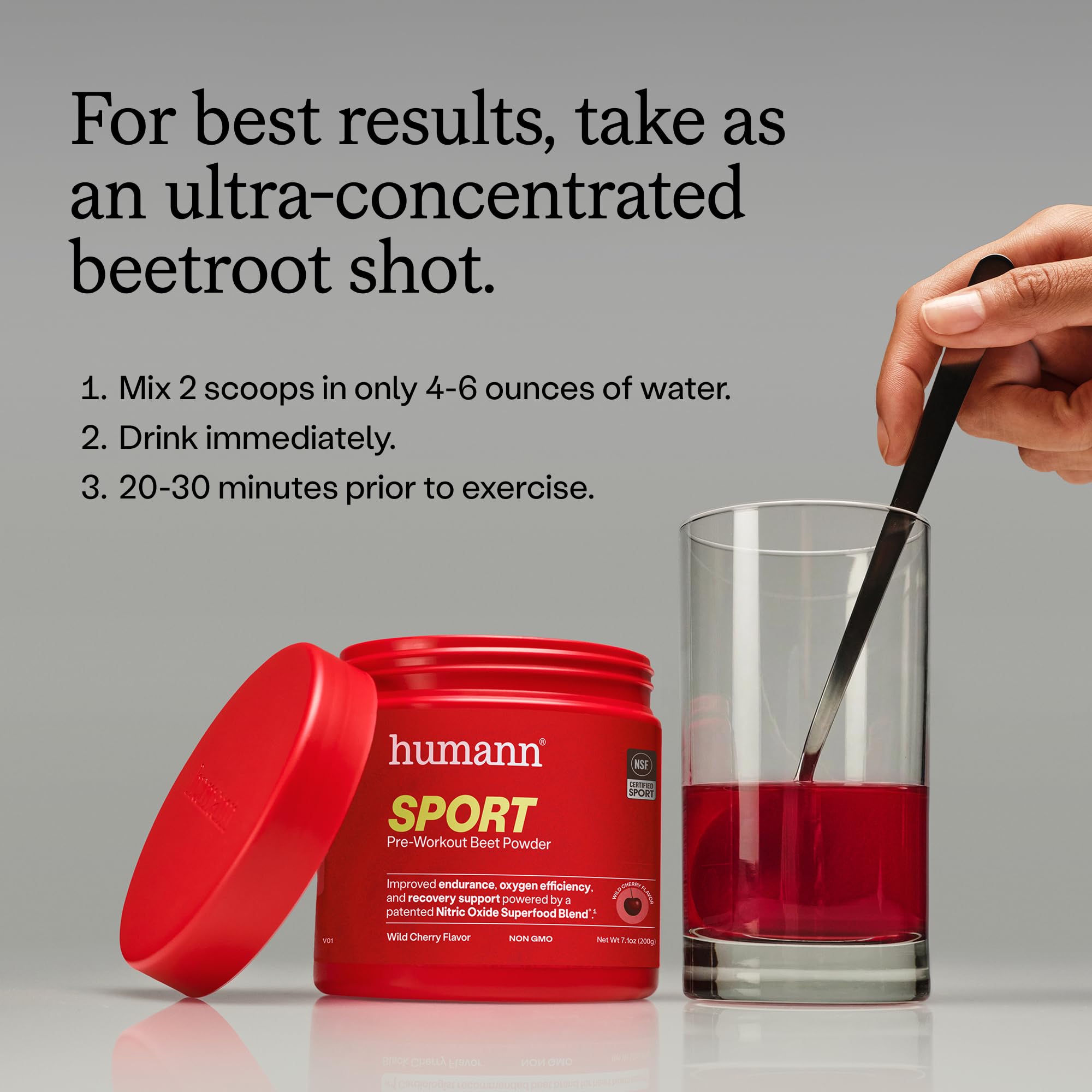 HumanN SuperBeets Sport usado en gimnasio para energía sin estimulantes