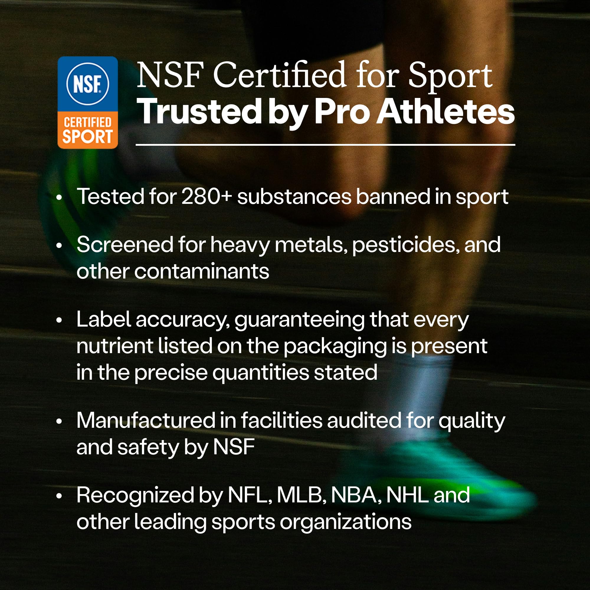 HumanN etiqueta SuperBeets Sport con certificaciones NSF y seguridad deportiva