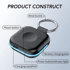HUOTO cargador magnético en uso con Apple Watch, carga sin cables