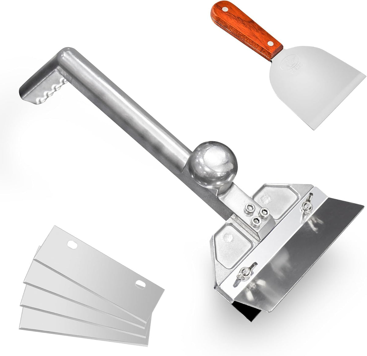 HUOYANSHE front view of scraper set showing durable kit and quick cleanup
