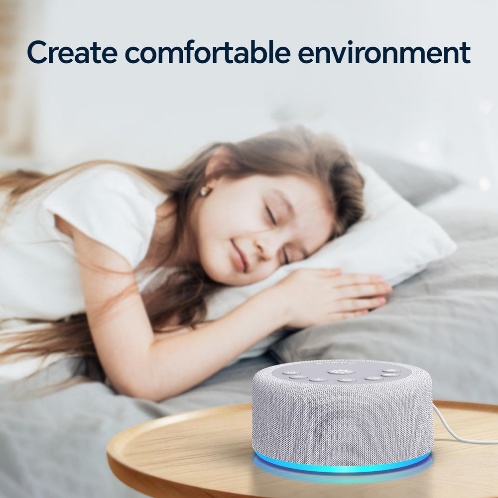 Hushing colocado junto a cuna para favorecer sueño del bebé