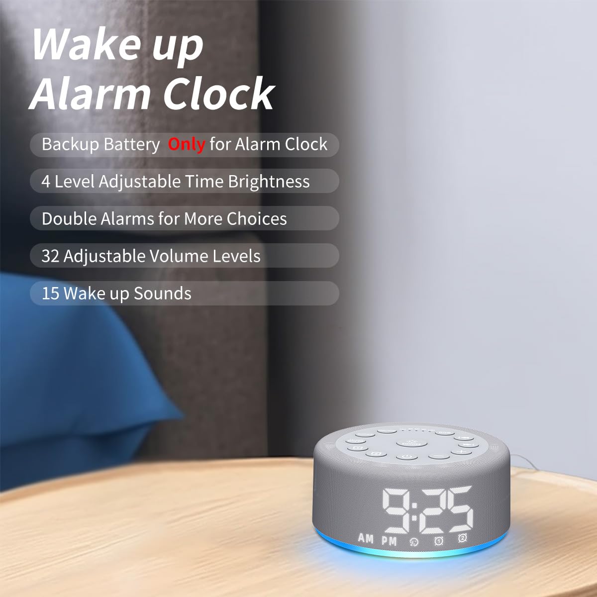 Hushing en uso junto a una cuna creando ambiente calmado para dormir al bebé