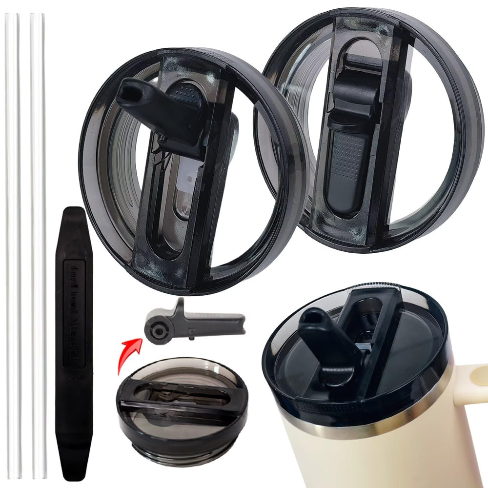 HWHIEUAIK tapa frontal compatible Stanley 40 oz, evita derrames