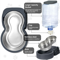 HWONMTE depósito de agua transparente mostrando capacidad y control visual