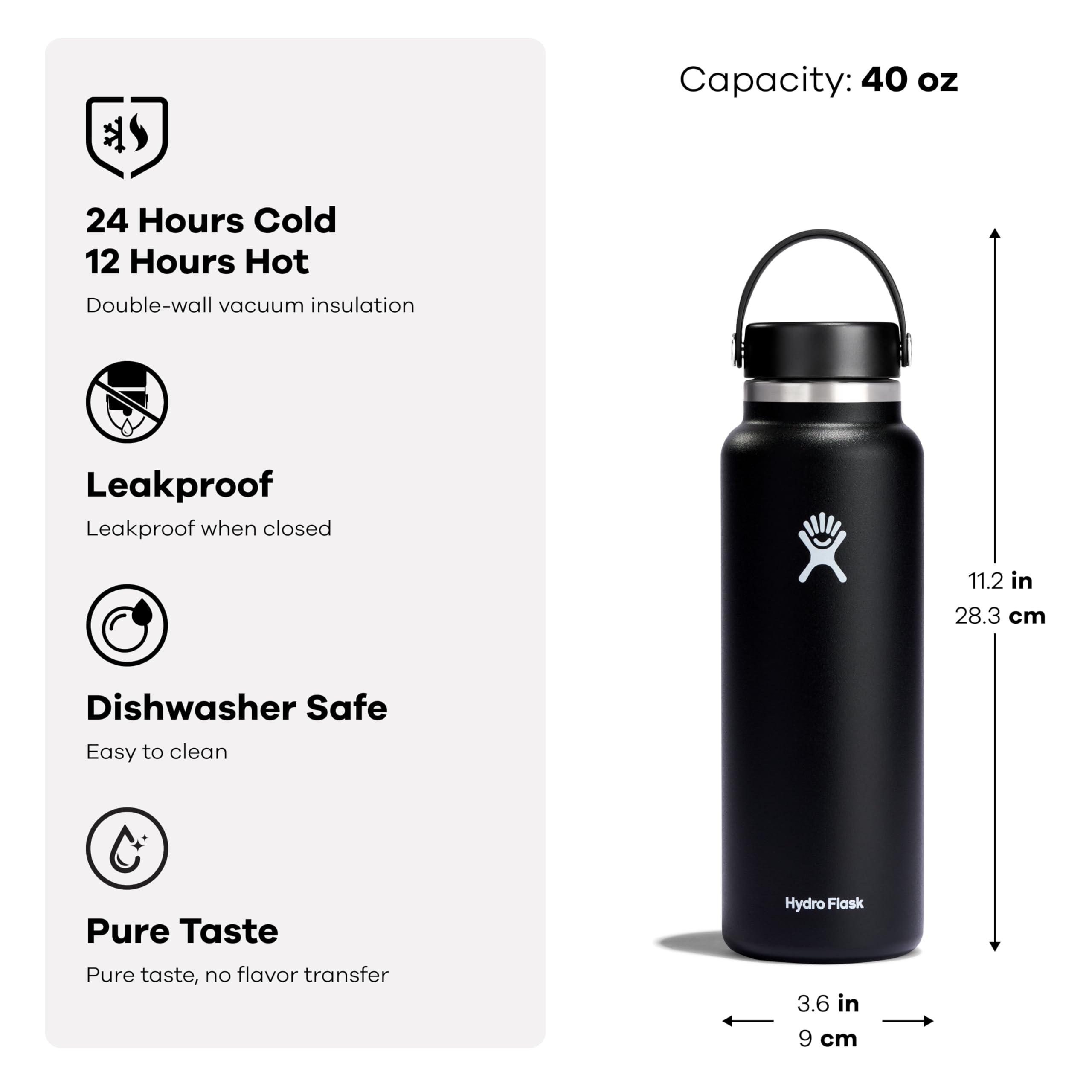 Hydro Flask en uso junto a mochila, transporte cómodo y seguro