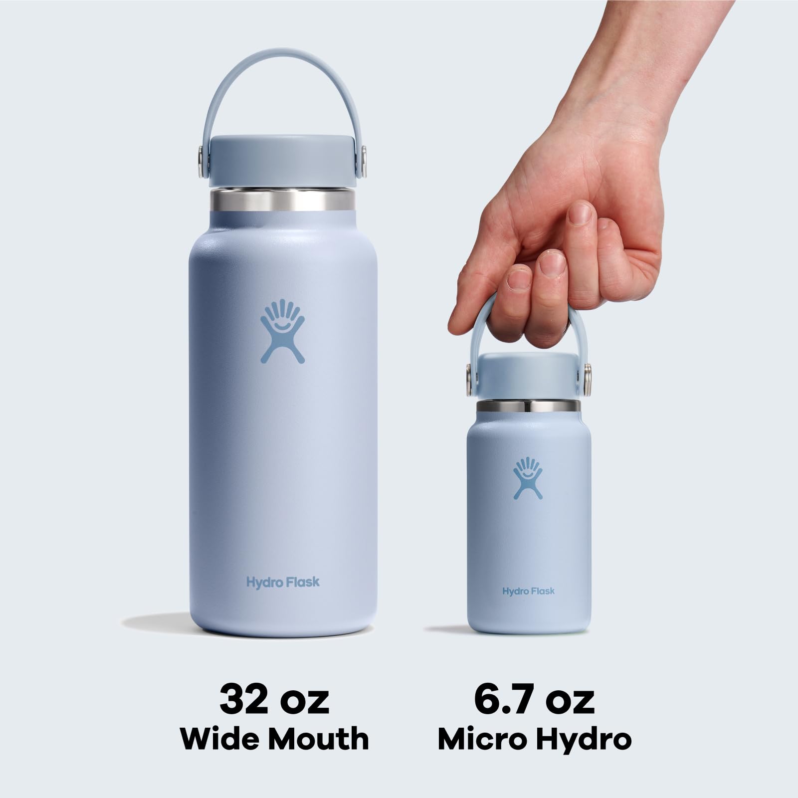 Hydro Flask micro bottle en lavavajillas demostrando limpieza fácil y mantenimiento rápido