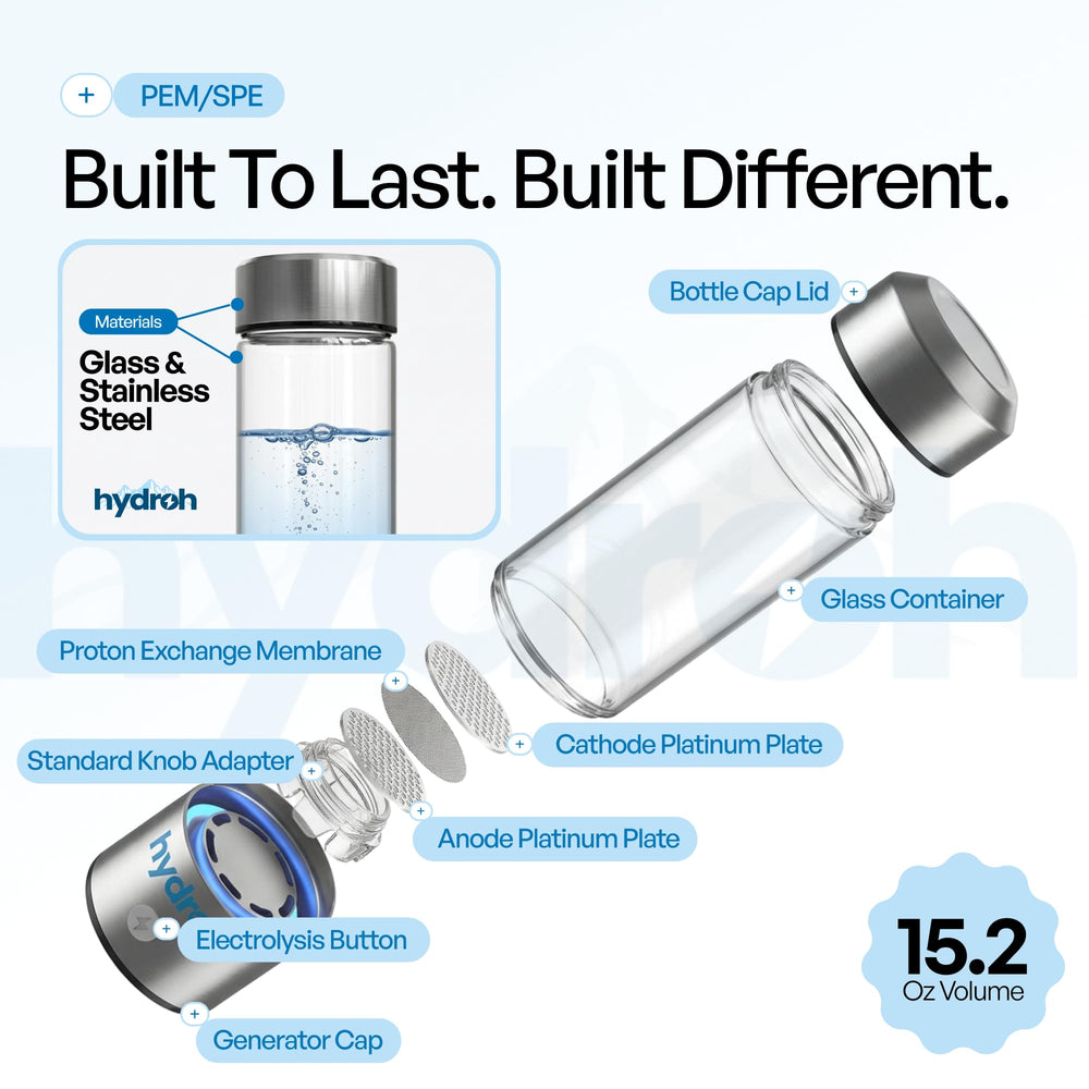 hydroh primer plano de burbujas de hidrógeno visibles y puras