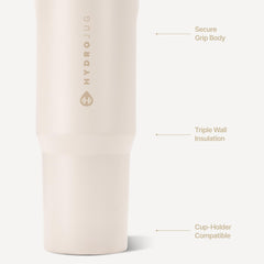 HydroJug tapa con pajilla integrada para beber con una mano