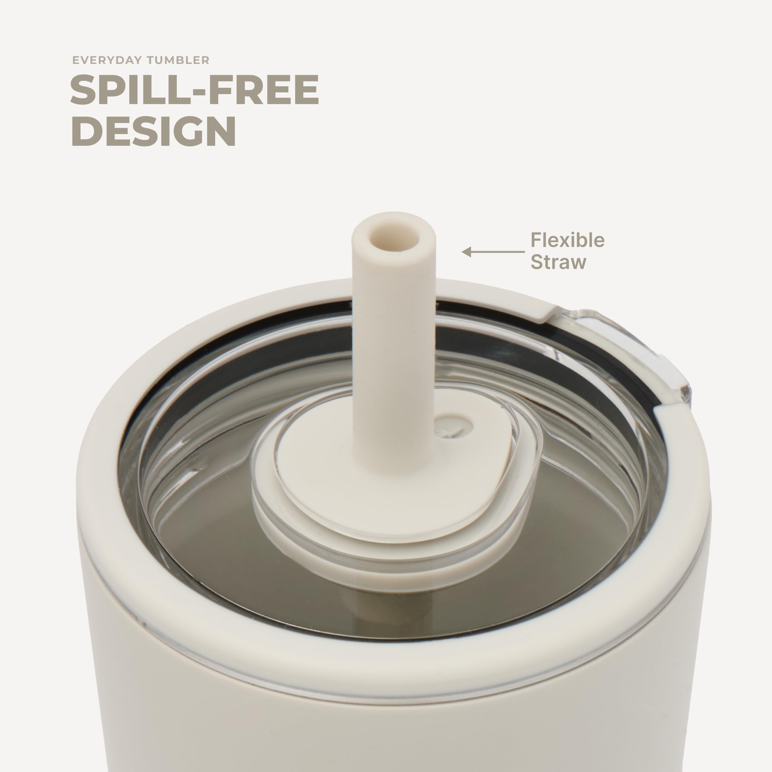 HydroJug vaso Linen en uso en escritorio, práctico y profesional