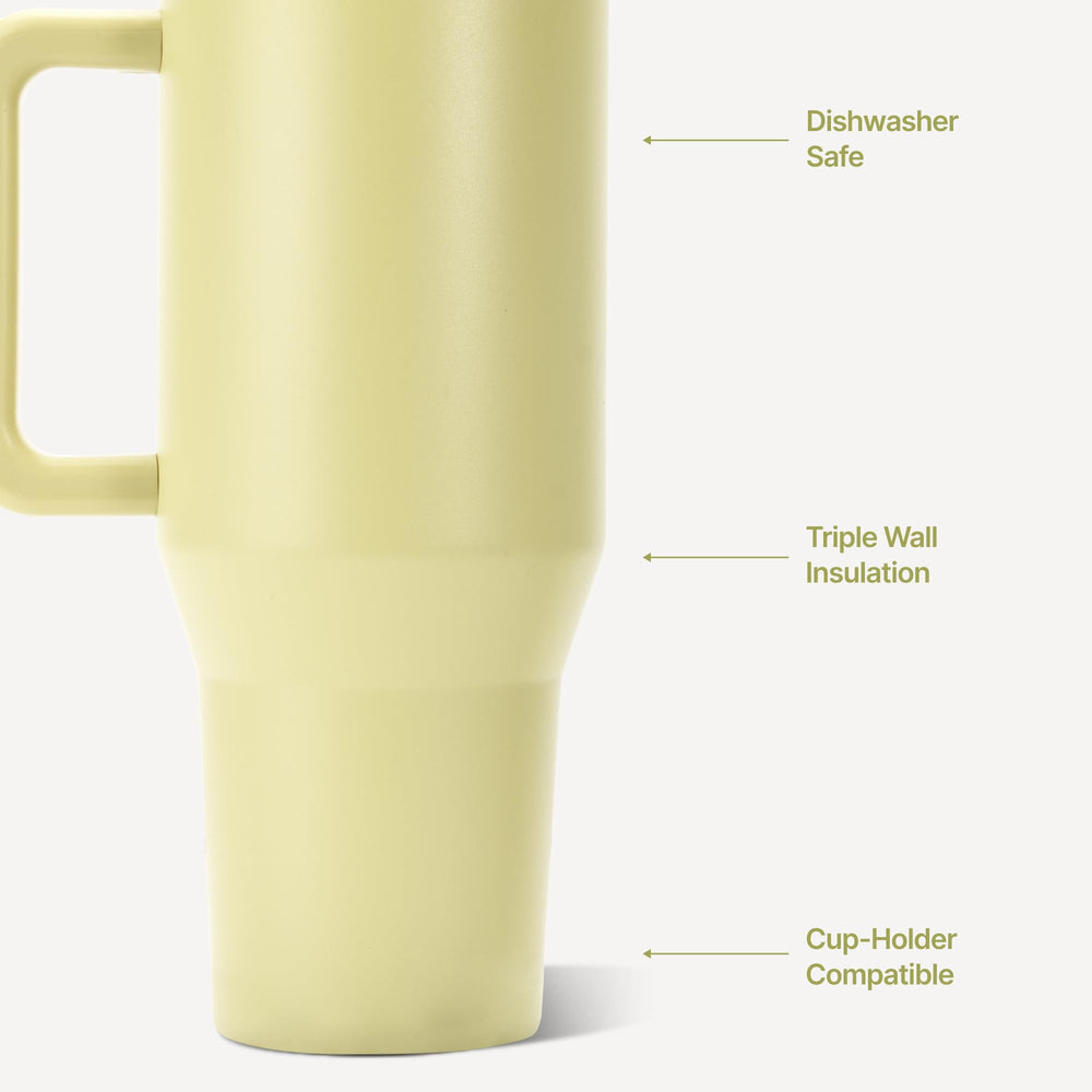 HydroJug Traveler oliva asa en uso transporte cómodo y seguro