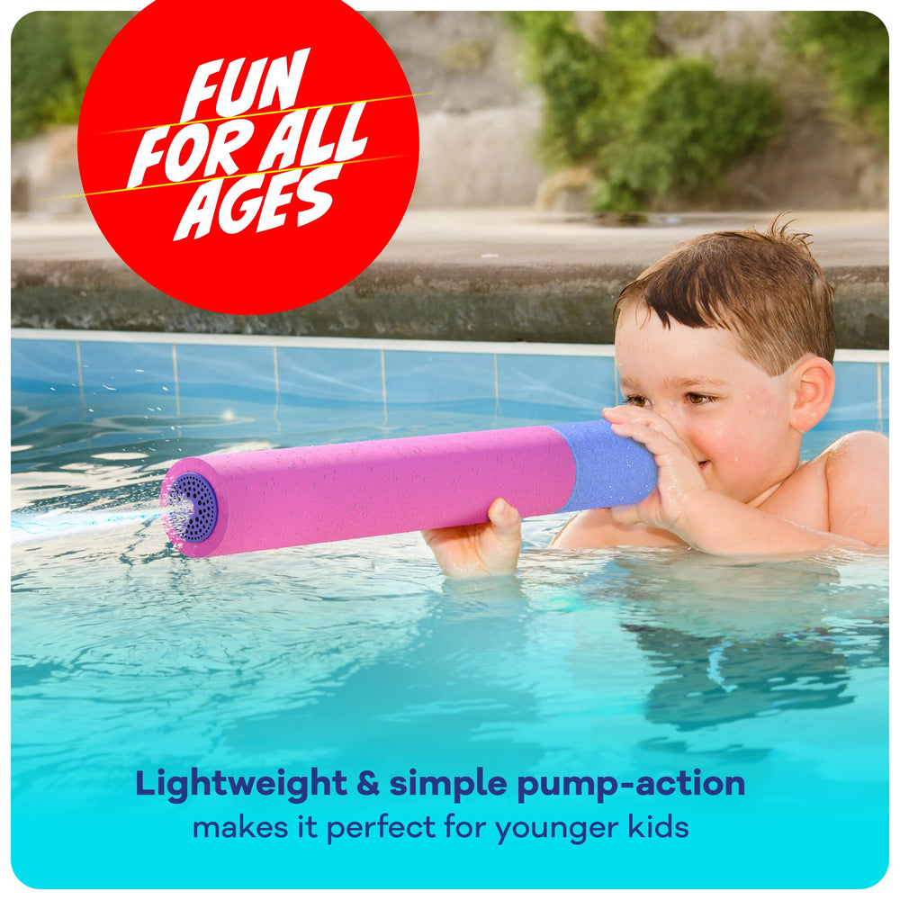 HydroSport juguete en piscina durante fiesta, promueve juegos en grupo