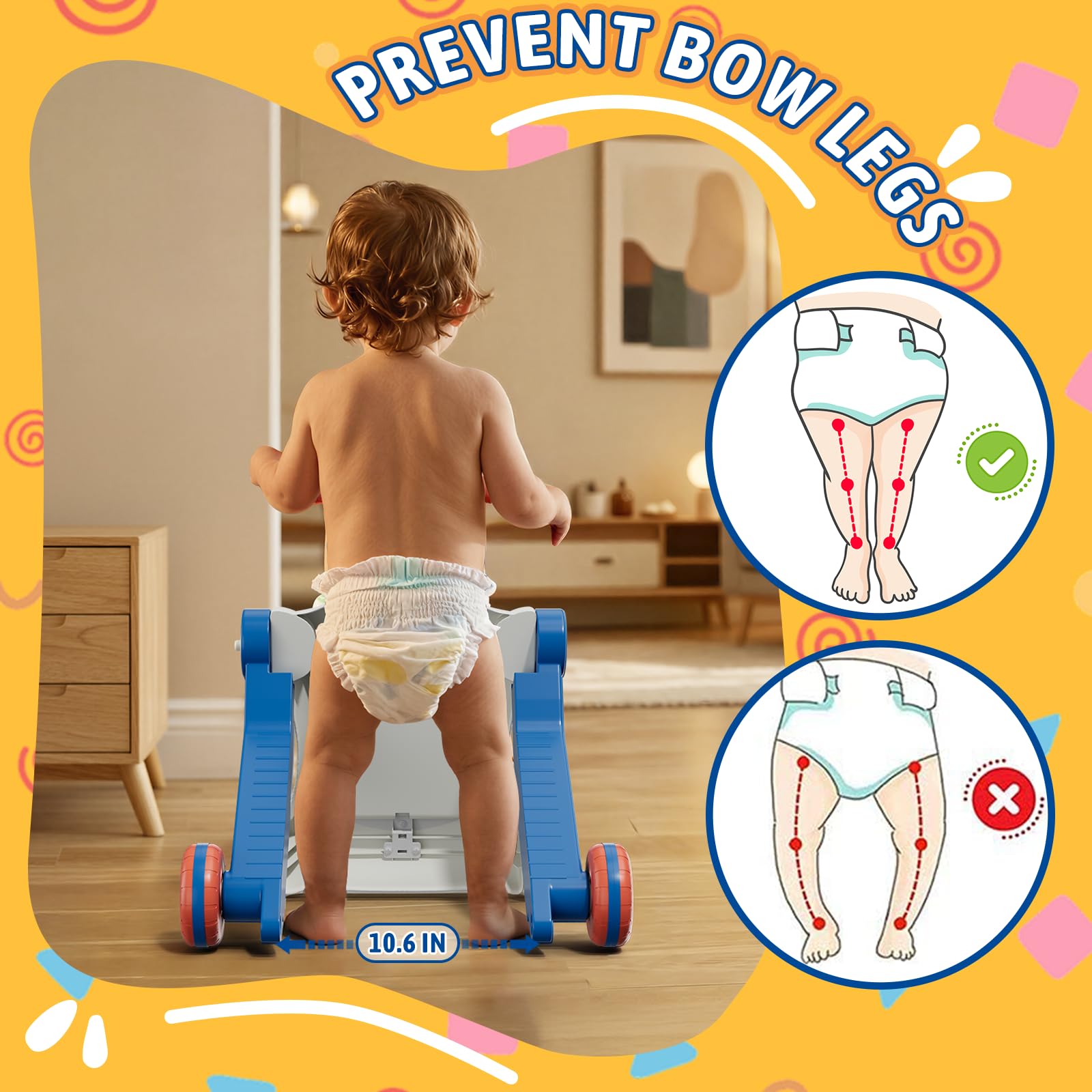 HYES en modo scooter usado por bebé para practicar equilibrio