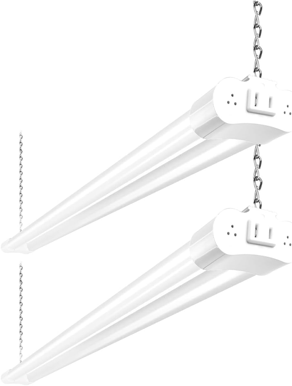 hykolity vista frontal de la lámpara 4FT con luz brillante