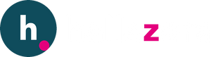 HallaZora — logotipo blanco para fondos oscuros