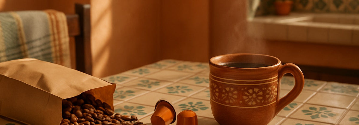 Café y Wi-Fi — promoción HallaZora (banner ancho)