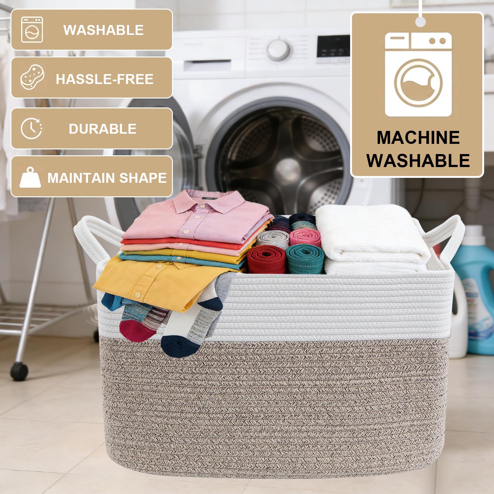 HZFTJOY cesta junto a elementos para comparar tamaño y escala real