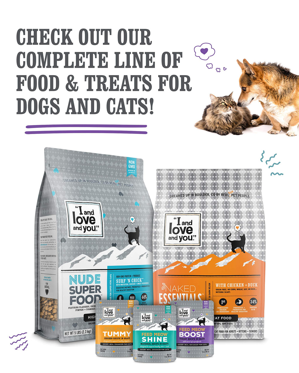 I AND LOVE AND YOU caja del pack que indica cantidad y variedades