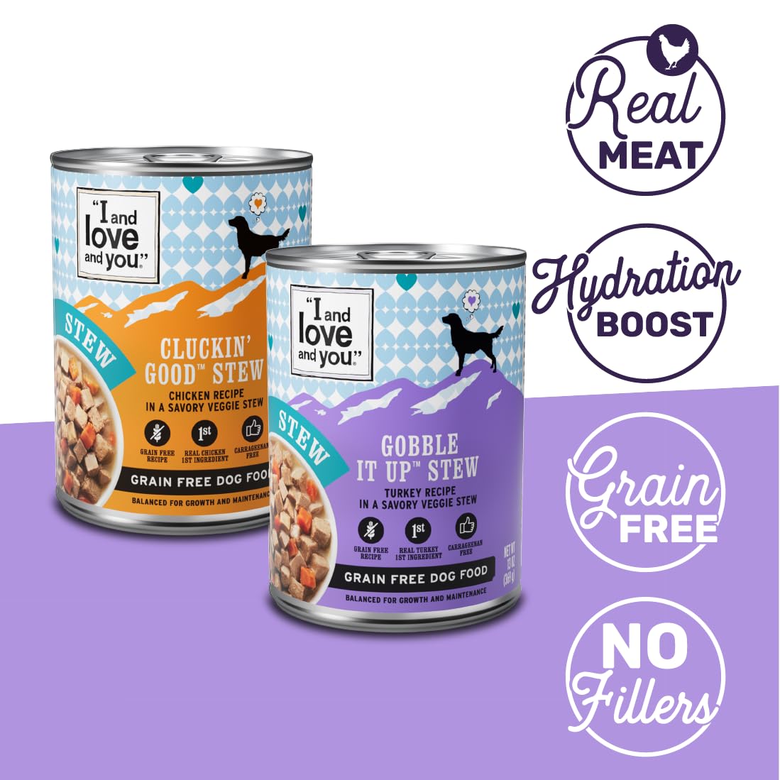 I AND LOVE AND YOU nutrition label close-up showing ingredient transparency and benefits