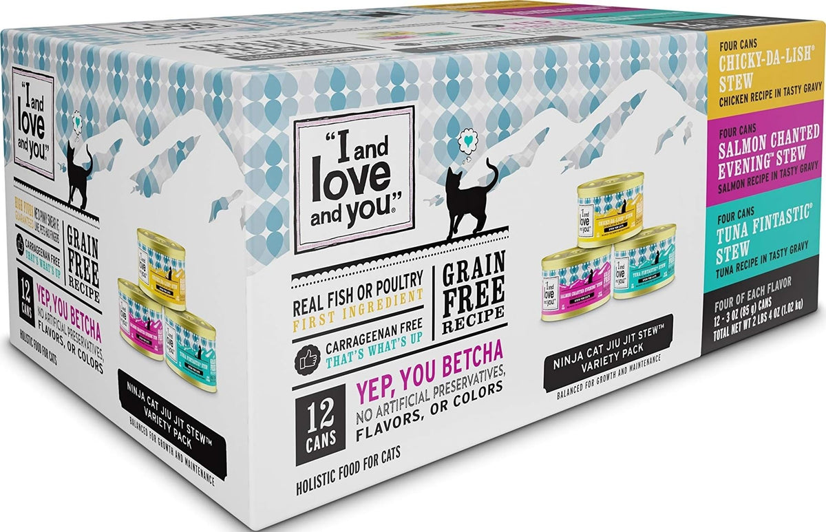 I AND LOVE AND YOU pack frontal que muestra variedad y conveniencia