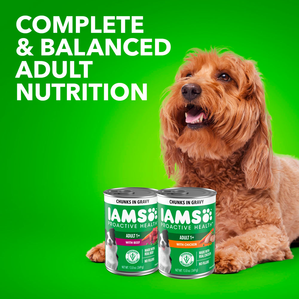 IAMS lata abierta en refrigerador indicando conservación y manejo de sobras