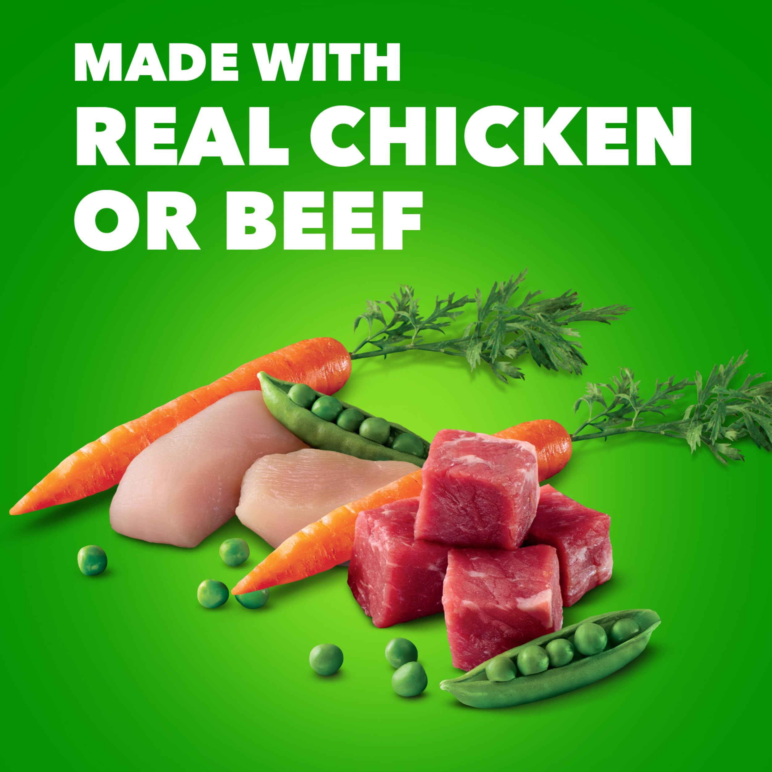 IAMS detalle de trozos de carne real resaltando proteínas de calidad