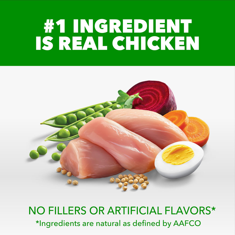 IAMS detalle de ingredientes con pollo real, resalta proteína de calidad