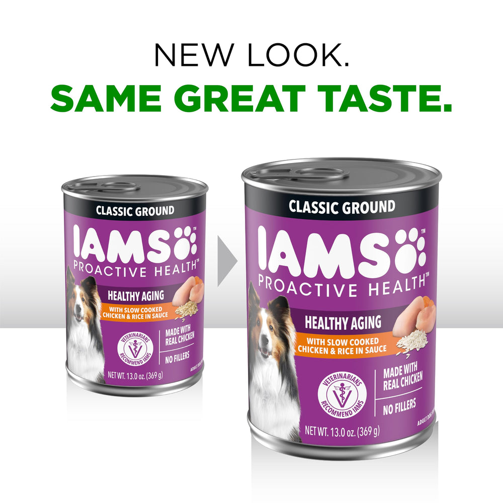 IAMS vista de la textura suave del alimento y fácil ingesta