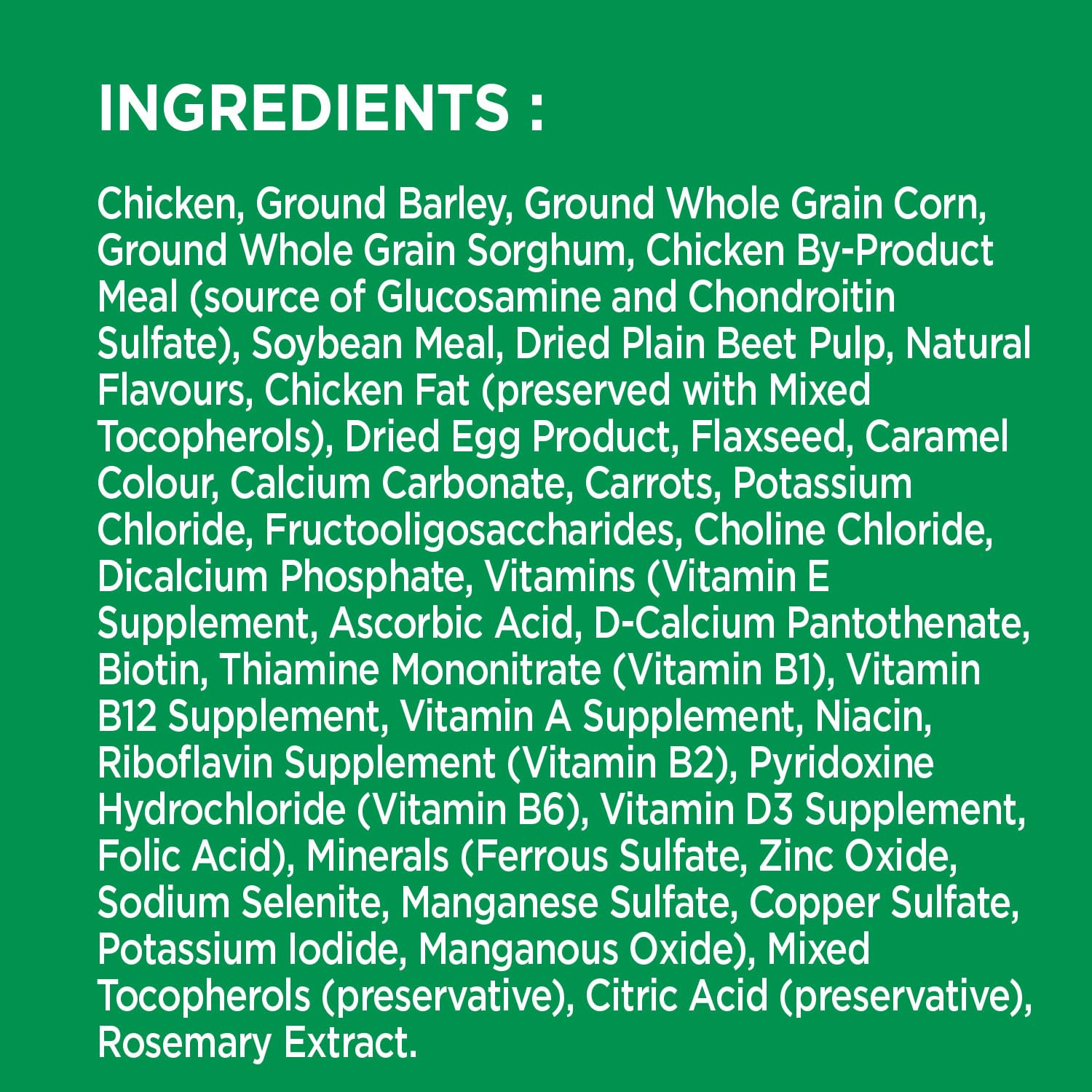 IAMS ingredientes pollo y huevo resaltando proteína de alta calidad