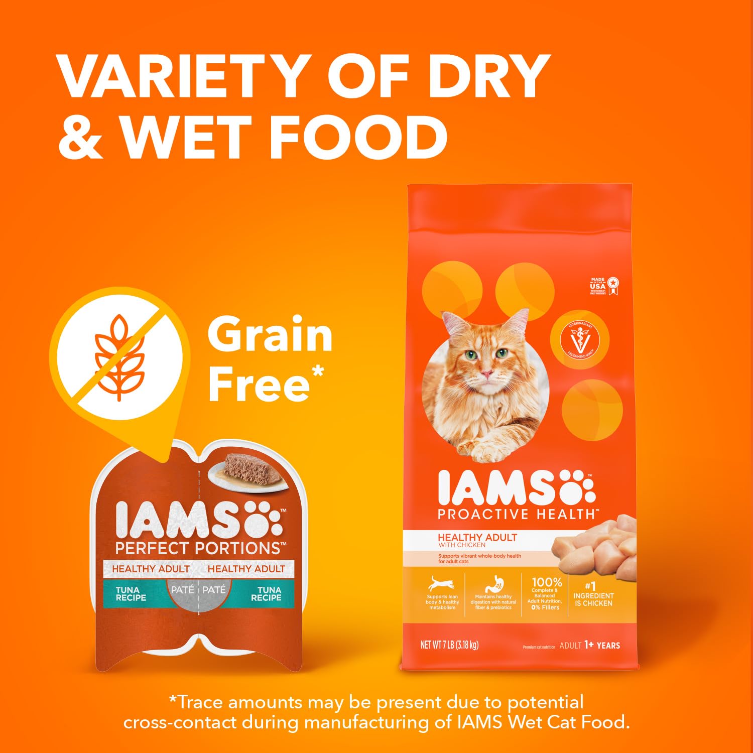 IAMS comparación de tamaño para entender ración real