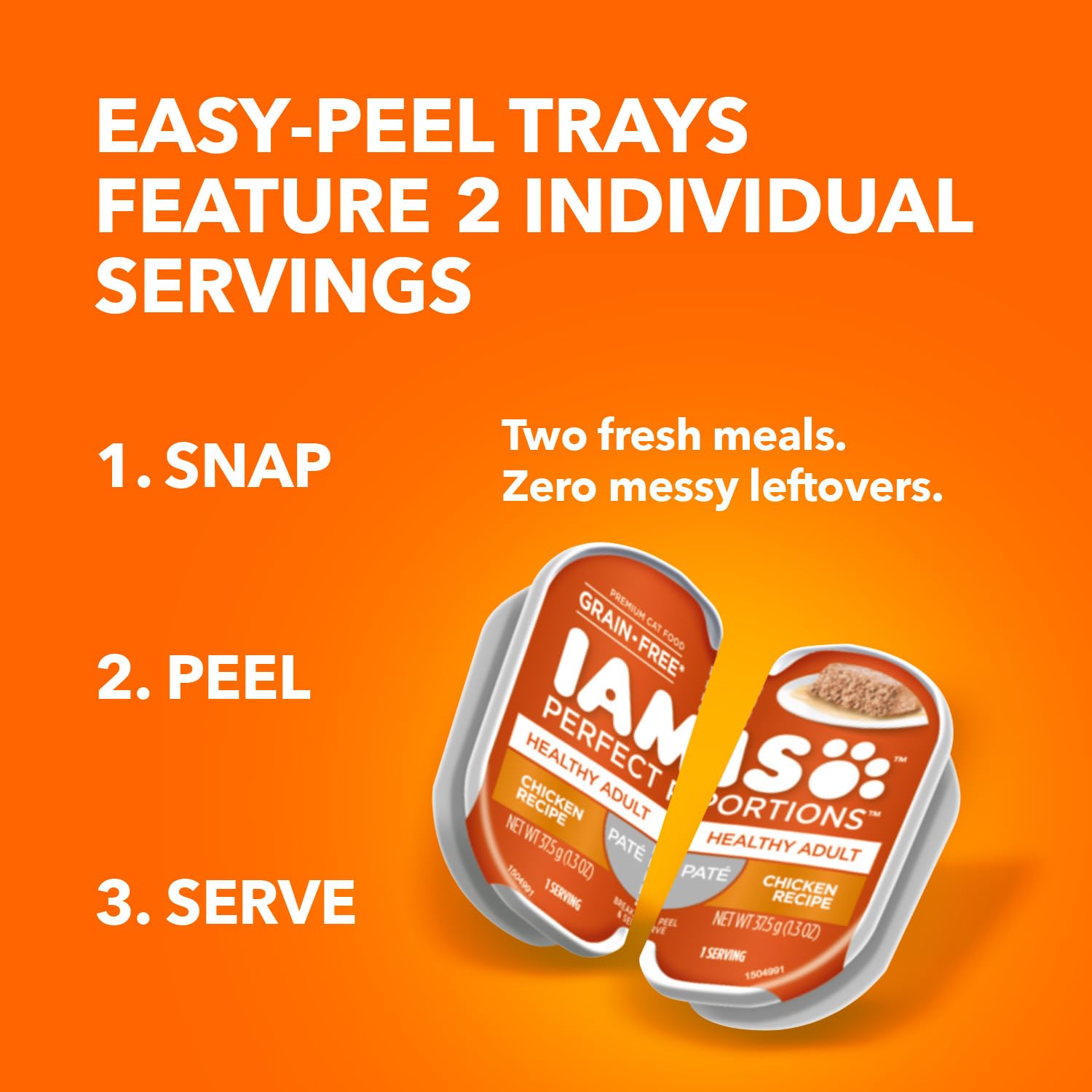 IAMS porción servida en cuenco, alimento apetitoso y nutritivo