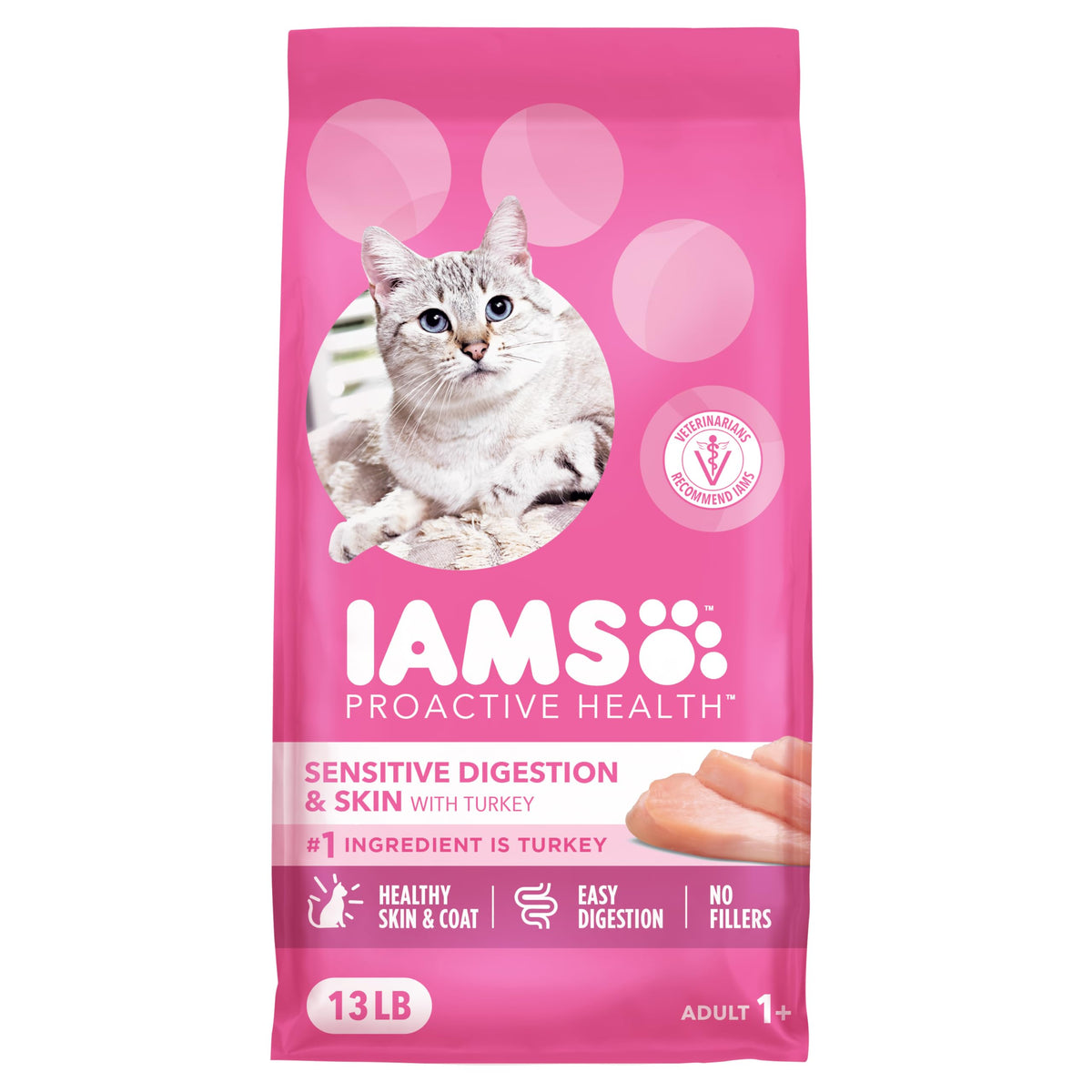 IAMS empaque frontal mostrando beneficio nutricional completo
