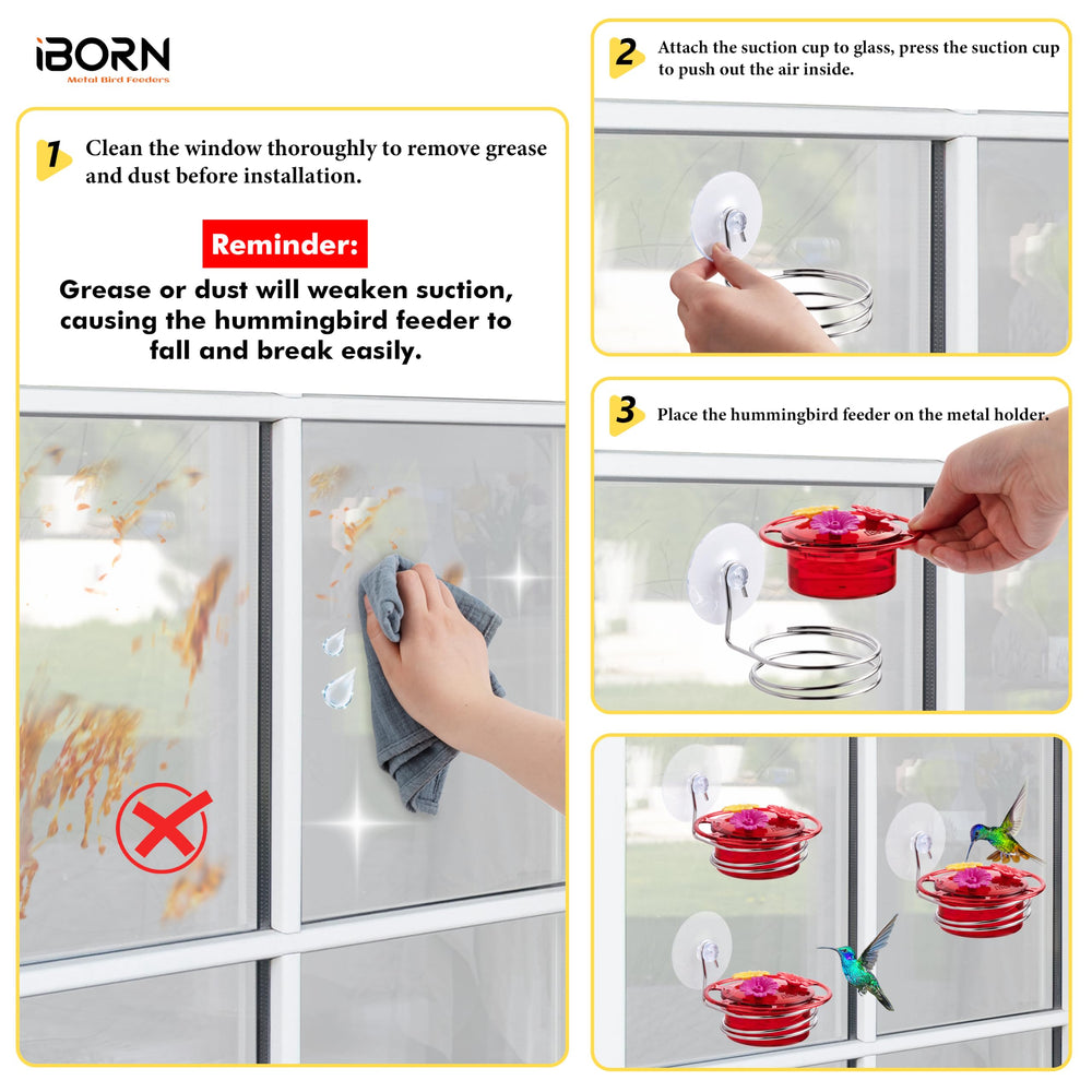 iBorn tapa enroscable abierta para acceso total al interior