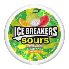 Ice Breakers primer plano de cristales de sabor con textura intensa