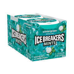 Ice Breakers primer plano de cristales de sabor destacando textura y efecto refrescante