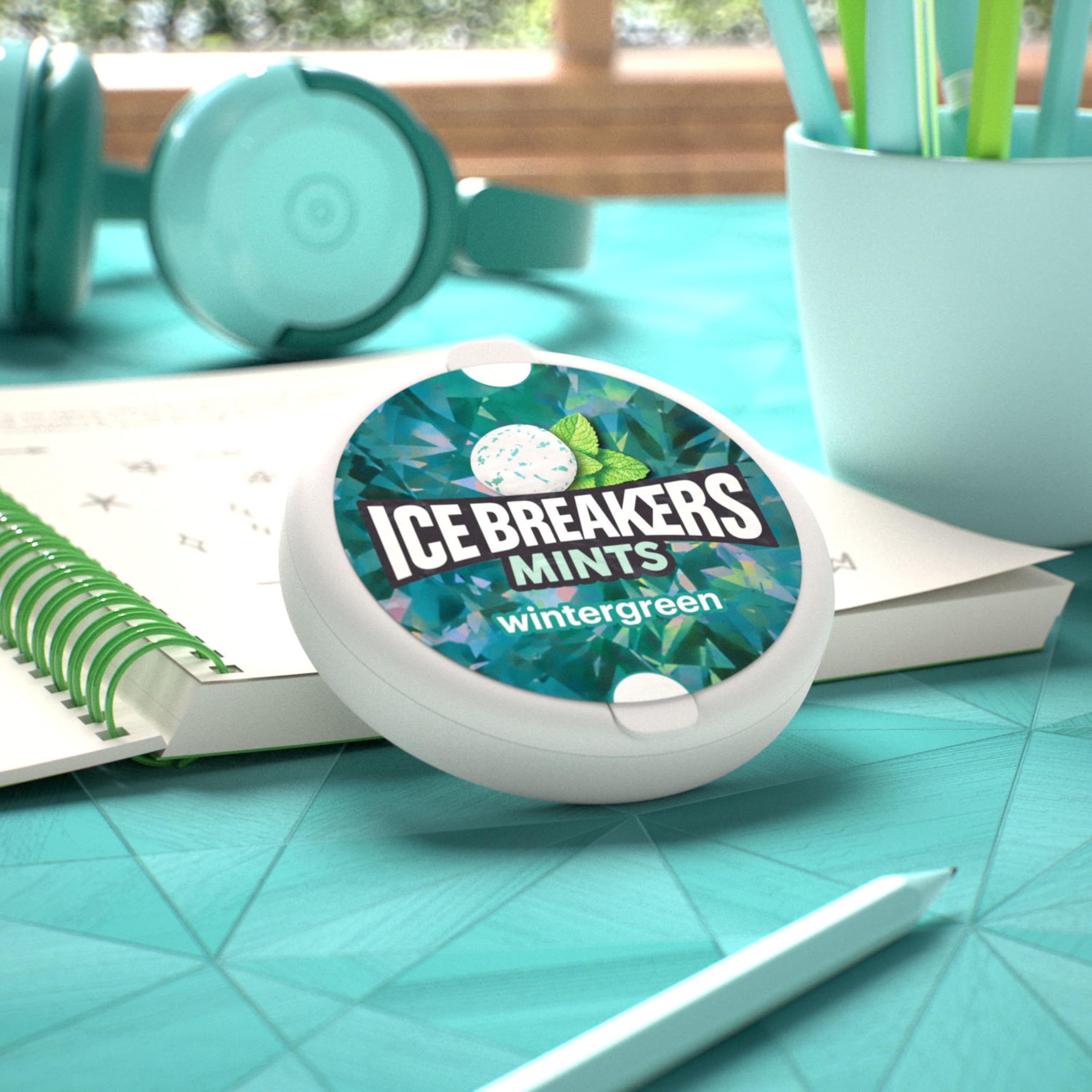 Ice Breakers etiqueta con información de ingredientes para ver consideraciones dietéticas