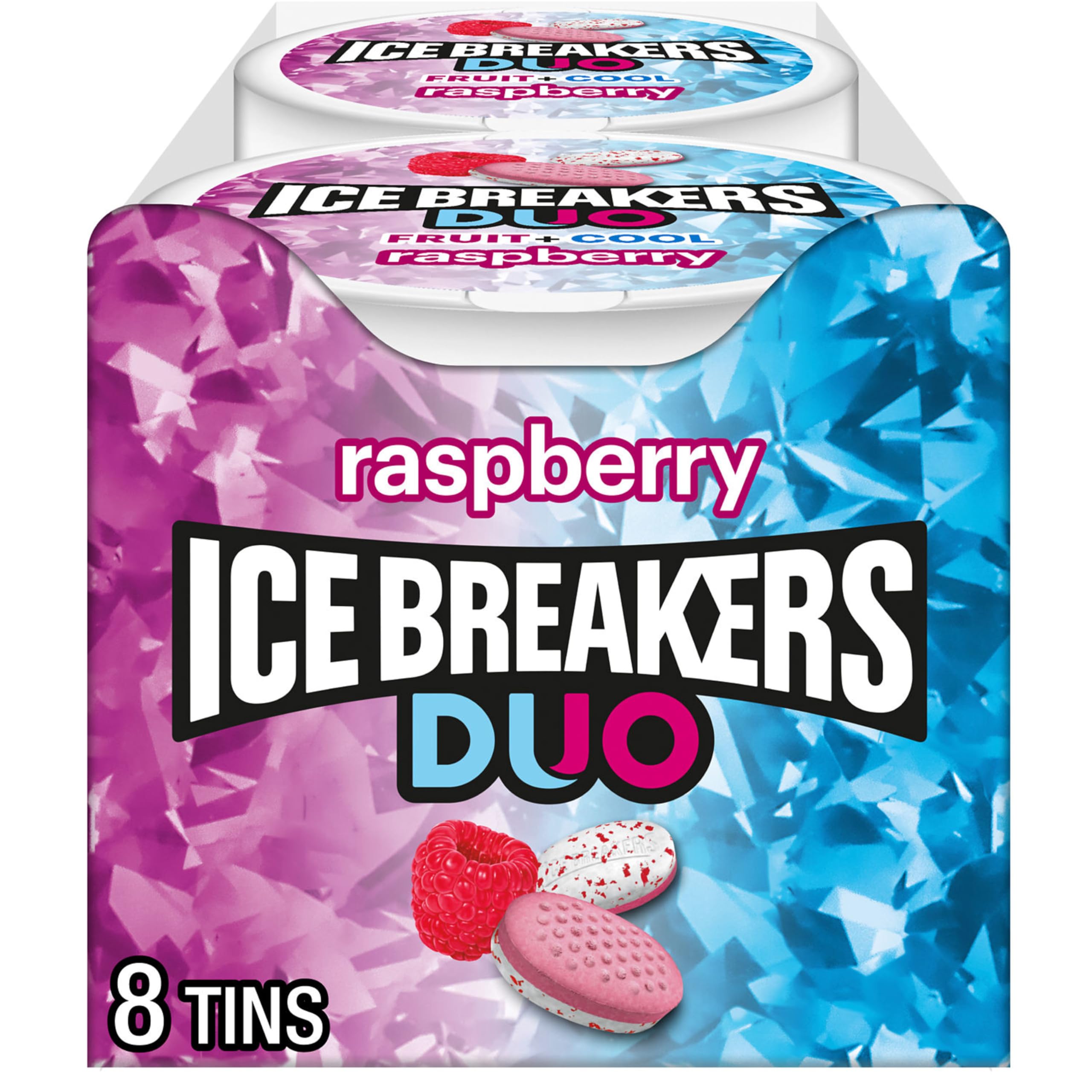 Ice Breakers lata frontal mostrando diseño y tamaño práctico
