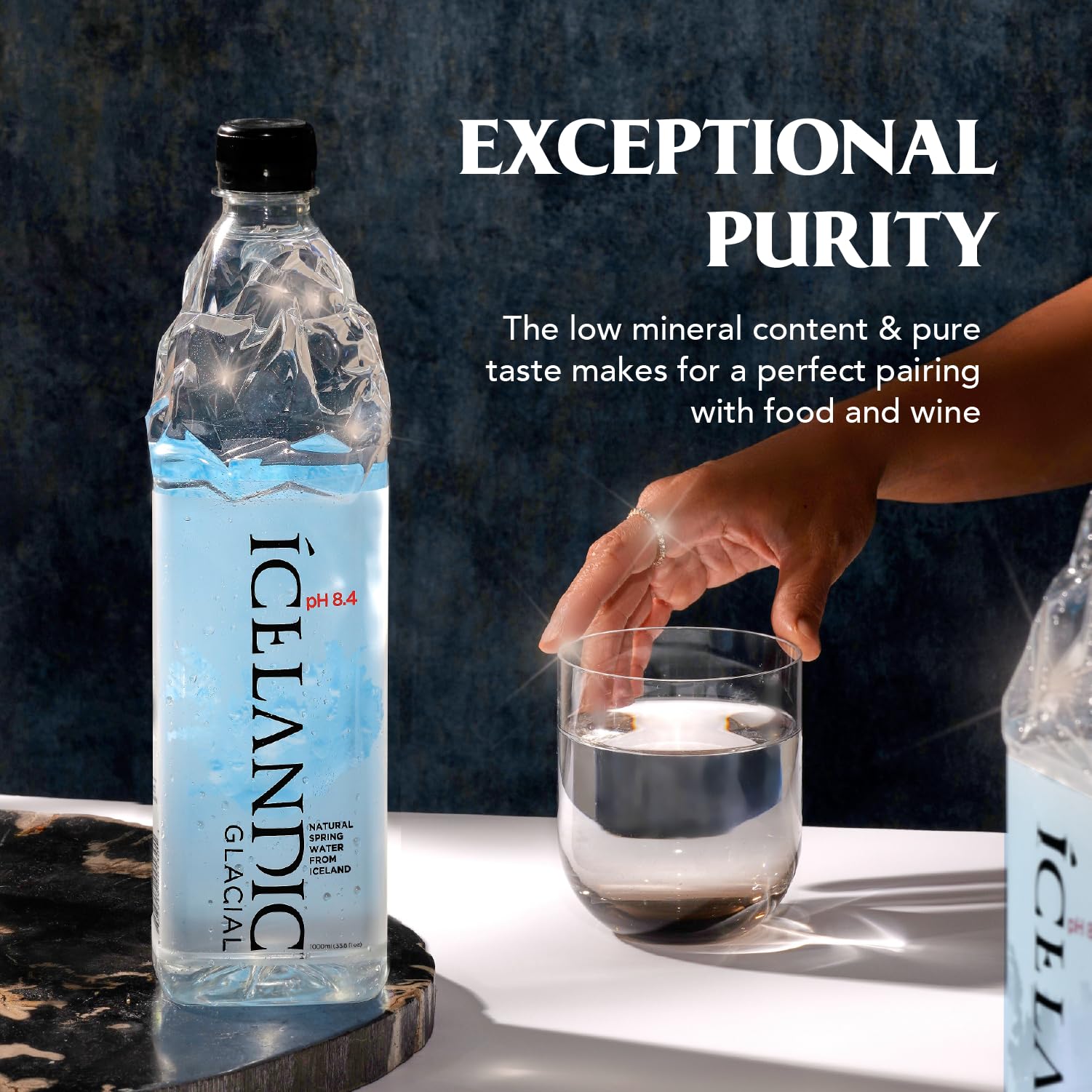 Icelandic Glacial comparación de tamaño 750 ml para referencia práctica