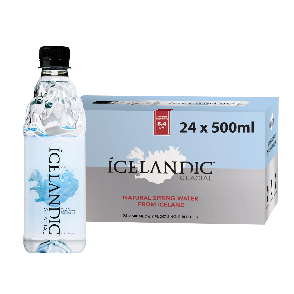 Icelandic Glacial pack frontal 24x500ml, presentación conveniente