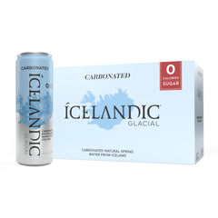 Icelandic Glacial lata frontal mostrando diseño y frescura