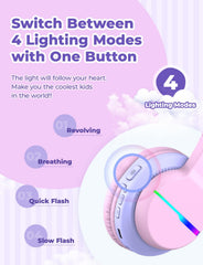 iClever BTH12 LED lights closeup highlighting playful visual effects