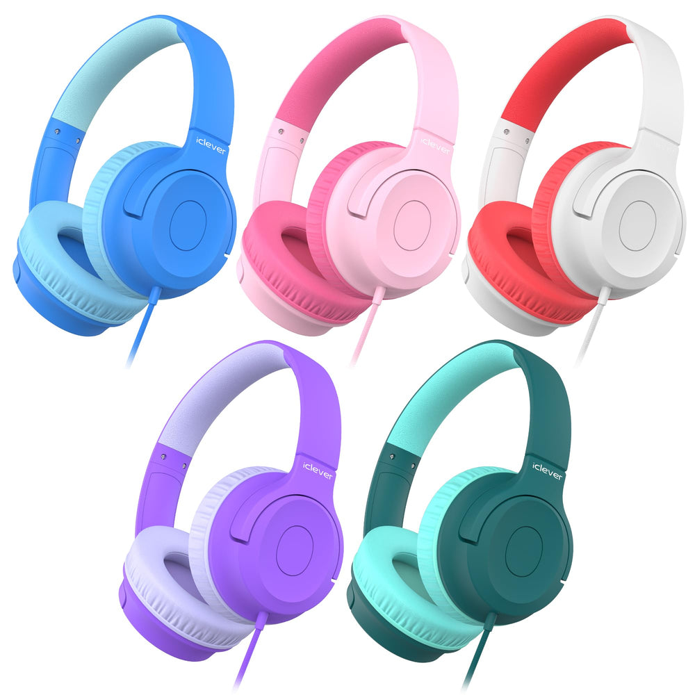 iClever HS27 vista frontal del pack de 5 que muestra colores y diseño resistente
