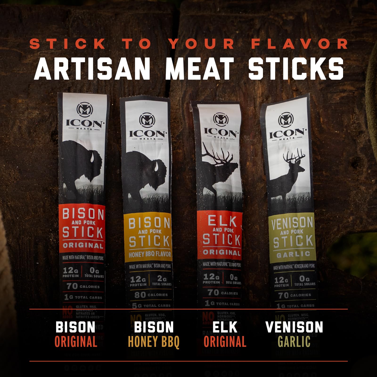 ICON Meats palito en mano listos para comer, práctico y alto en proteína