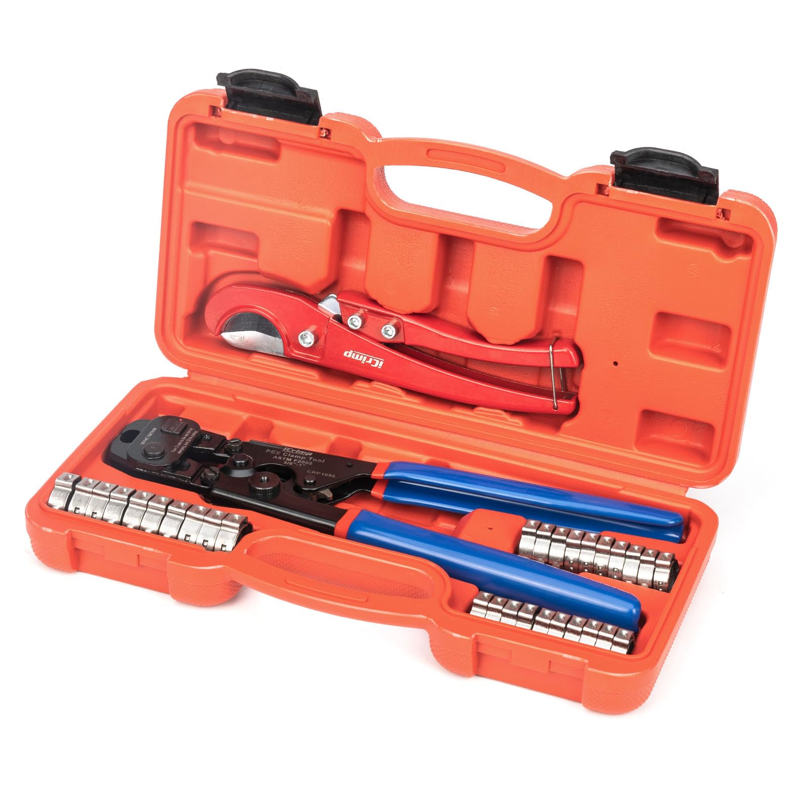 iCRIMP kit integral frontal con estuche y piezas, organización profesional