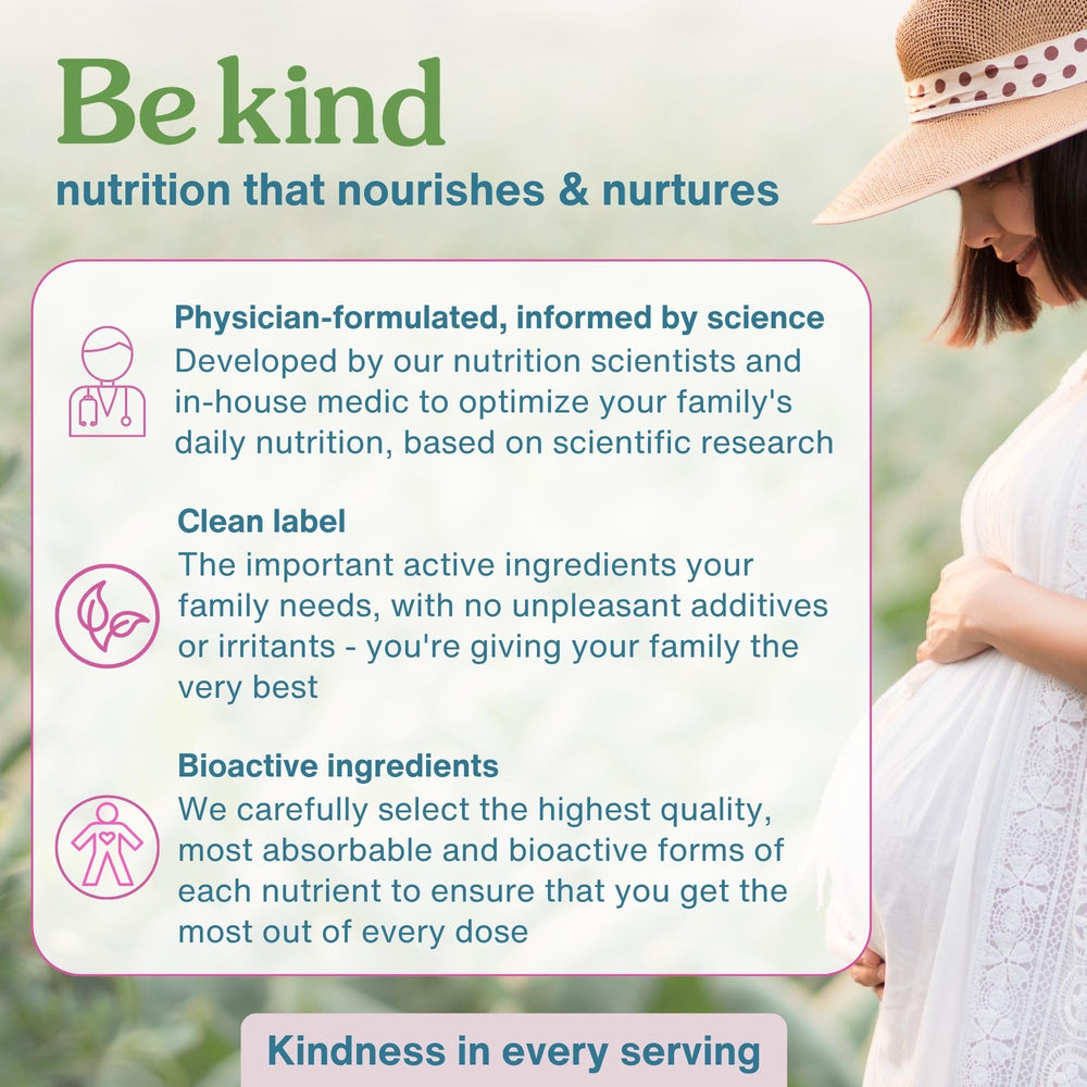 Igennus mujer embarazada sonriente, apoyo nutritivo durante gestación