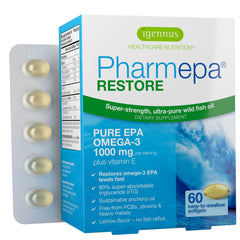 Igennus Pharmepa Restore Pure EPA vista frontal del envase con información clara