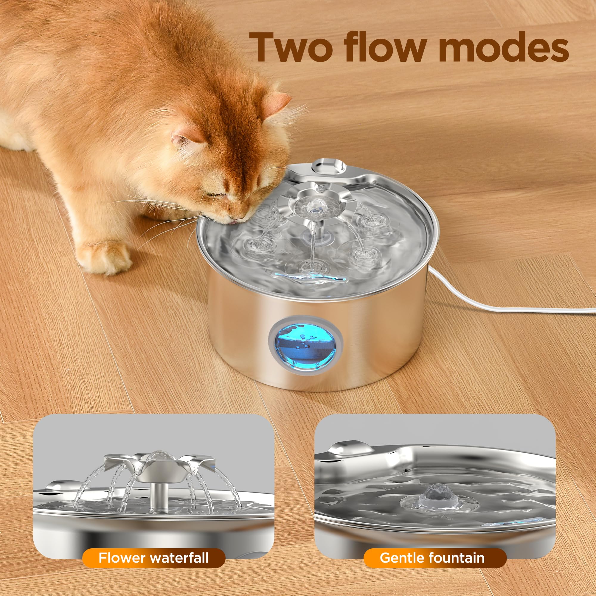 IHOUONE primer plano del acero inoxidable SUS 304, superficie fácil de limpiar