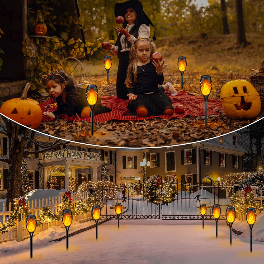 IkeeRuic antorchas en fiesta al aire libre ambientando Halloween sin fuego