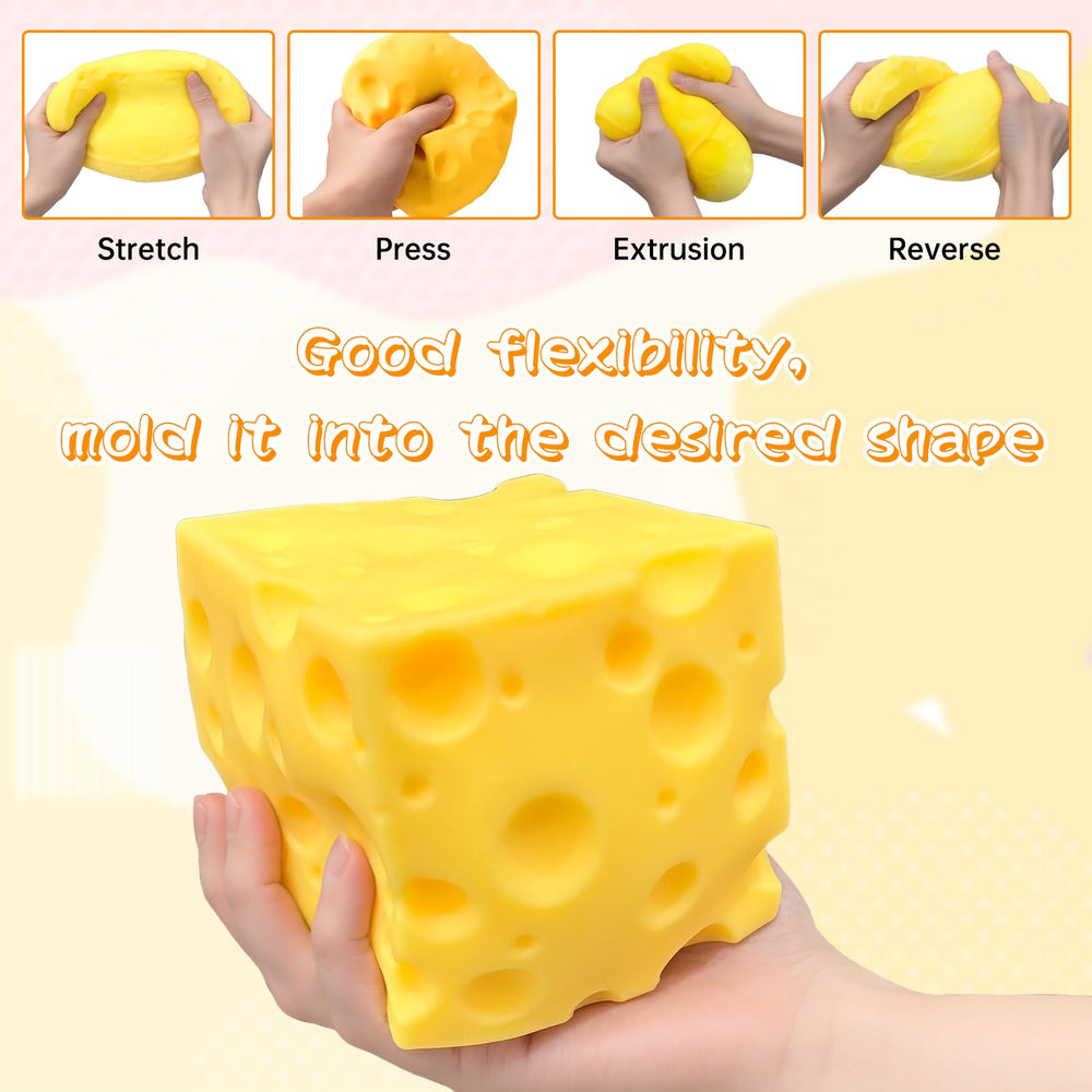 IKKAB Big Cheese detalle de agujeros estilo suizo que aumenta su aspecto divertido